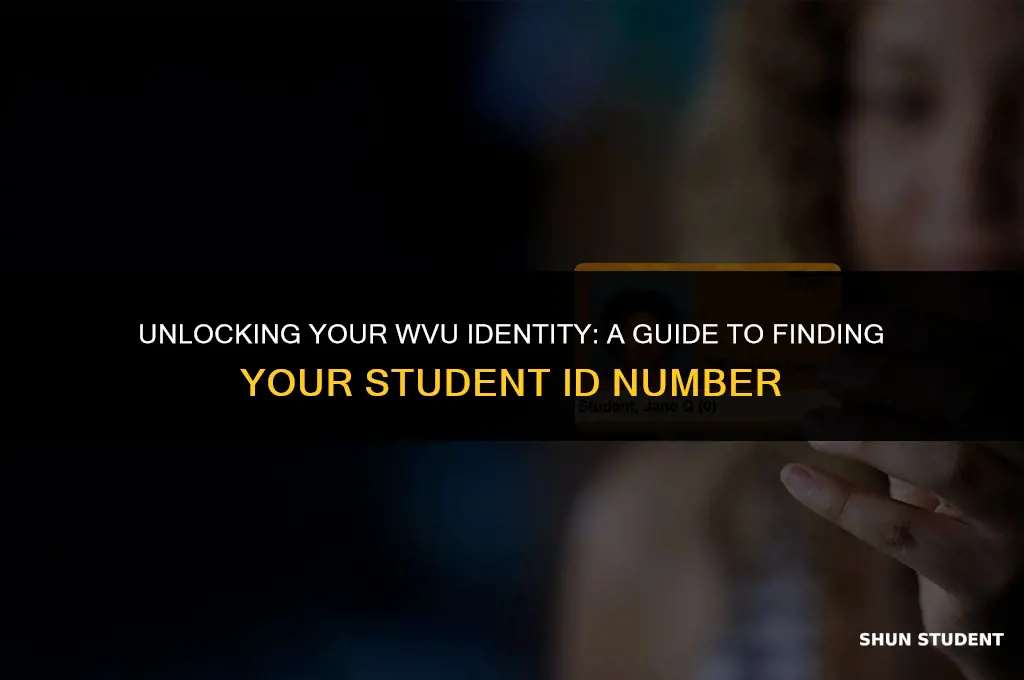 how to find wvu student id number