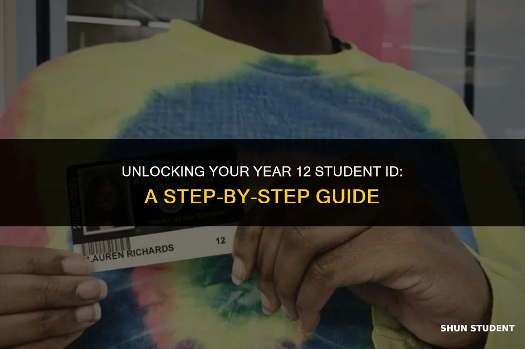 how to find year 12 student id