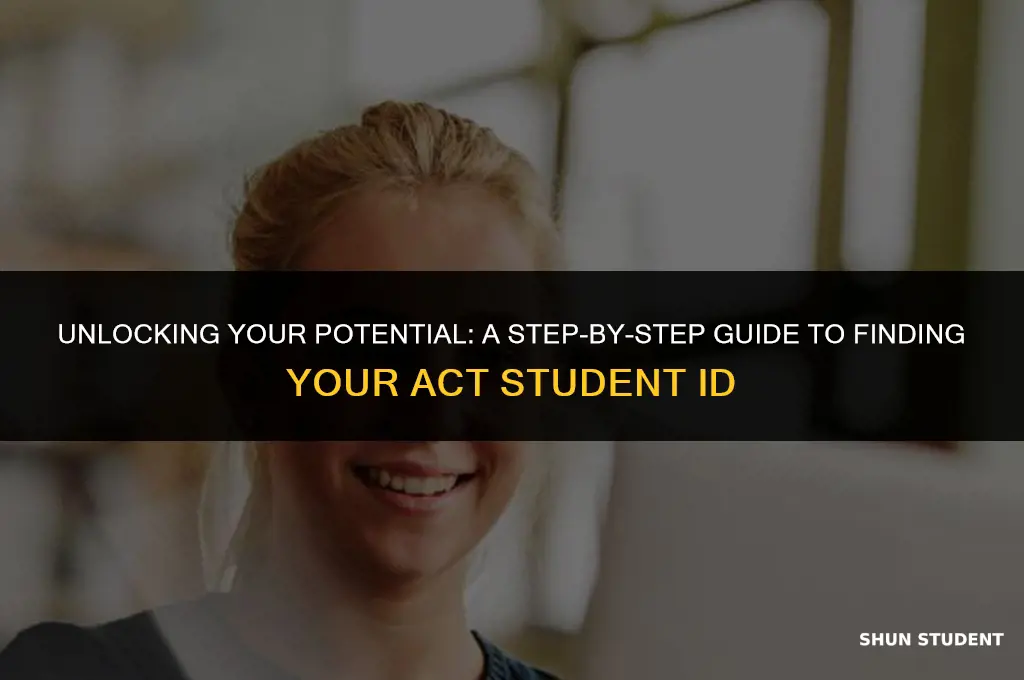 how to find your act student id