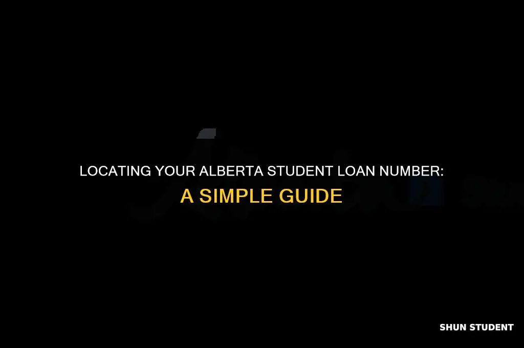 how to find your alberta student loan number