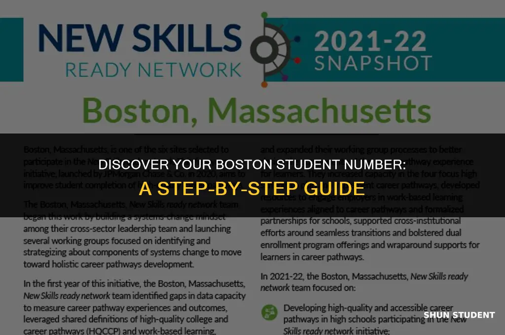 how to find your bostes student number