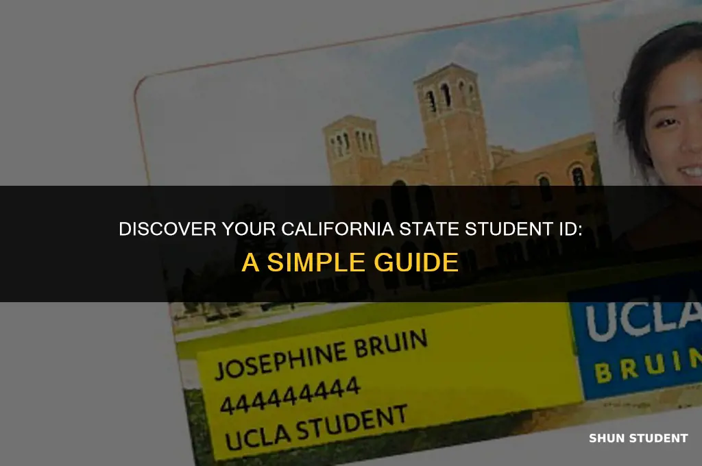 how to find your california state student id