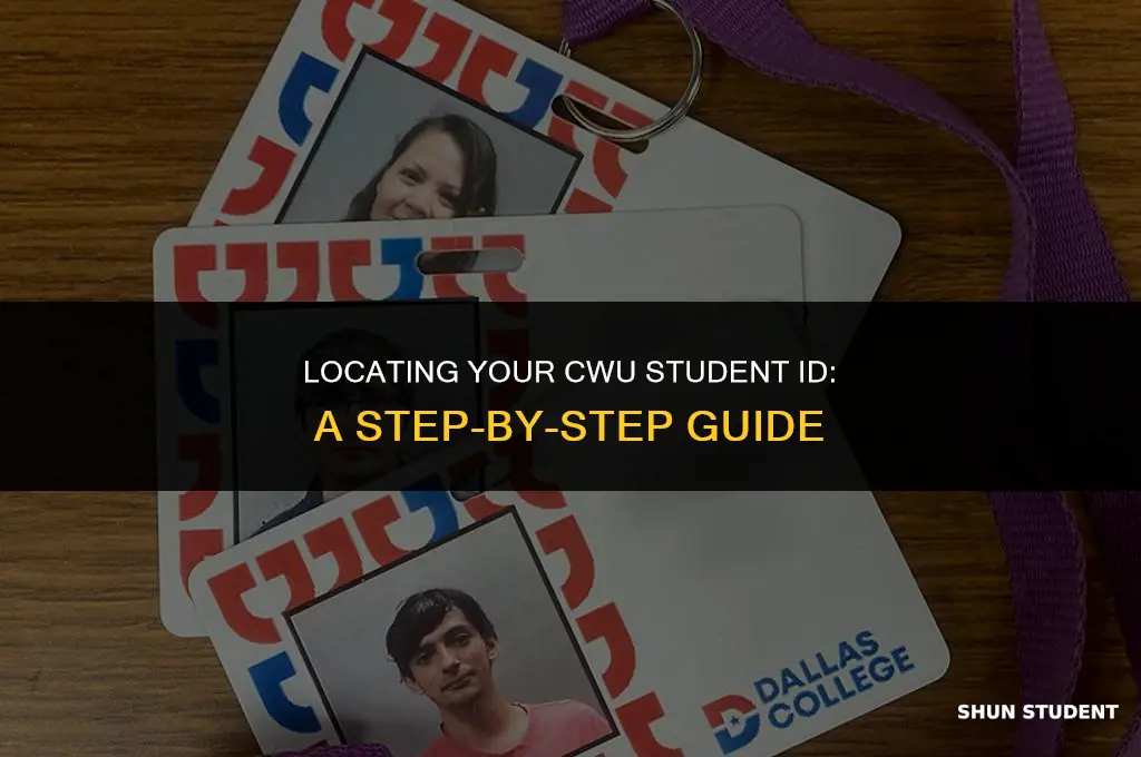 how to find your cwu student id