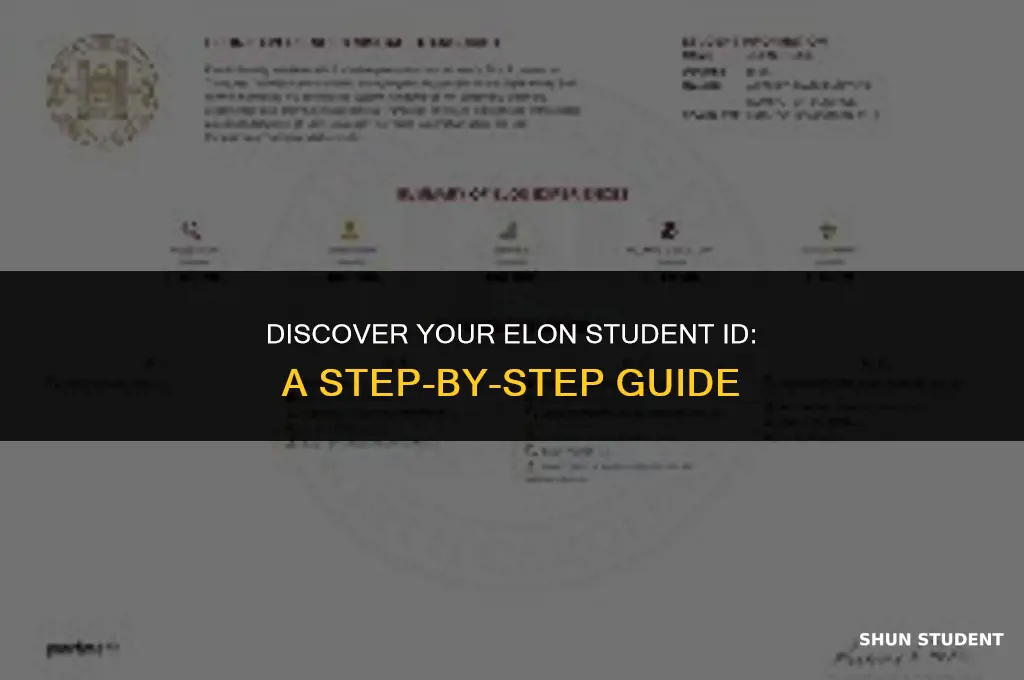 how to find your elon student id number