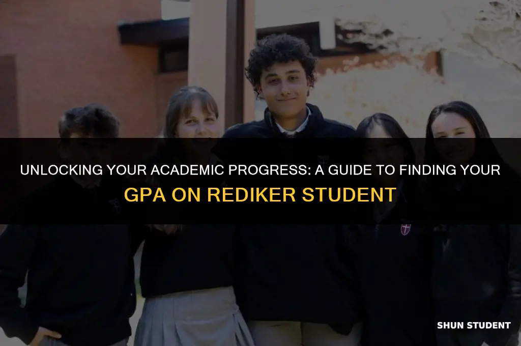 how to find your gpa on rediker student