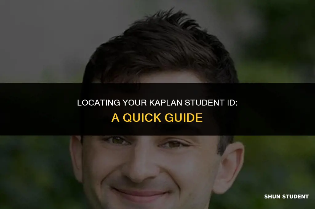 how to find your kaplan student id