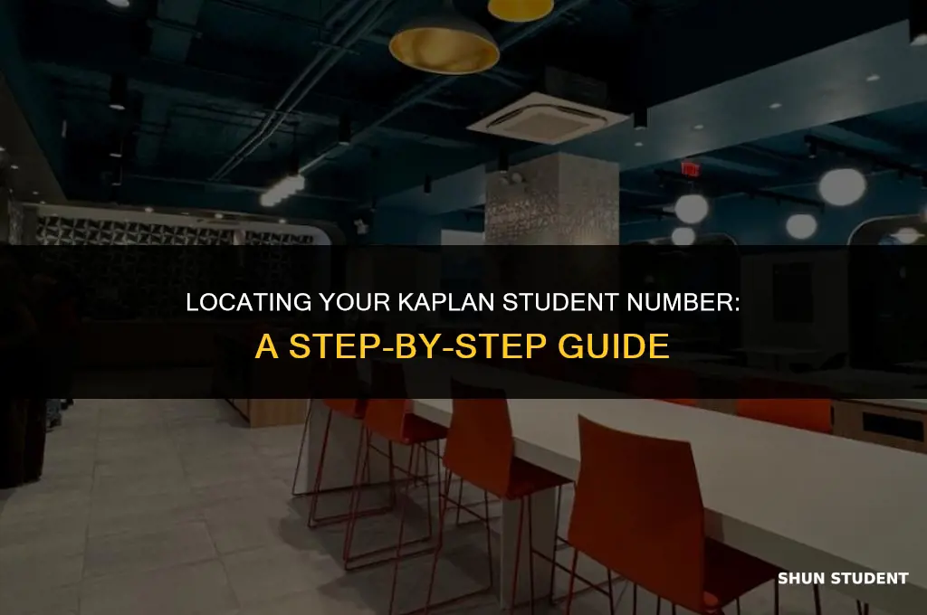 how to find your kaplan student number
