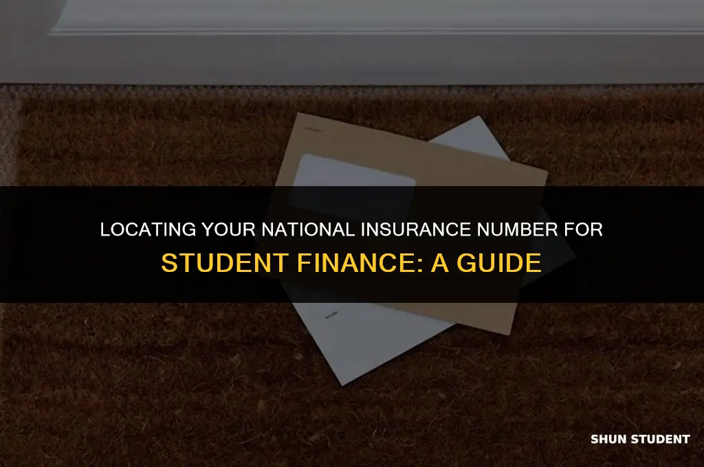 how to find your national insurance number on student finance