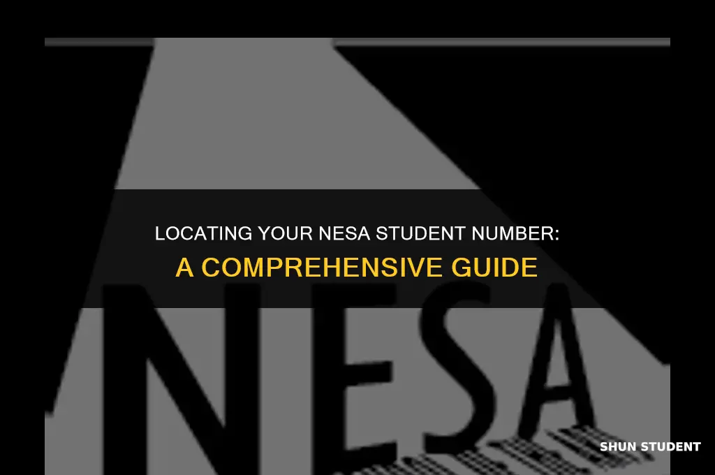 how to find your nesa student number