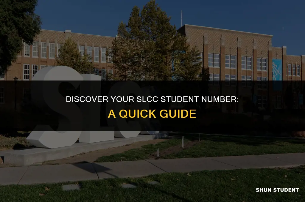 how to find your slcc student number
