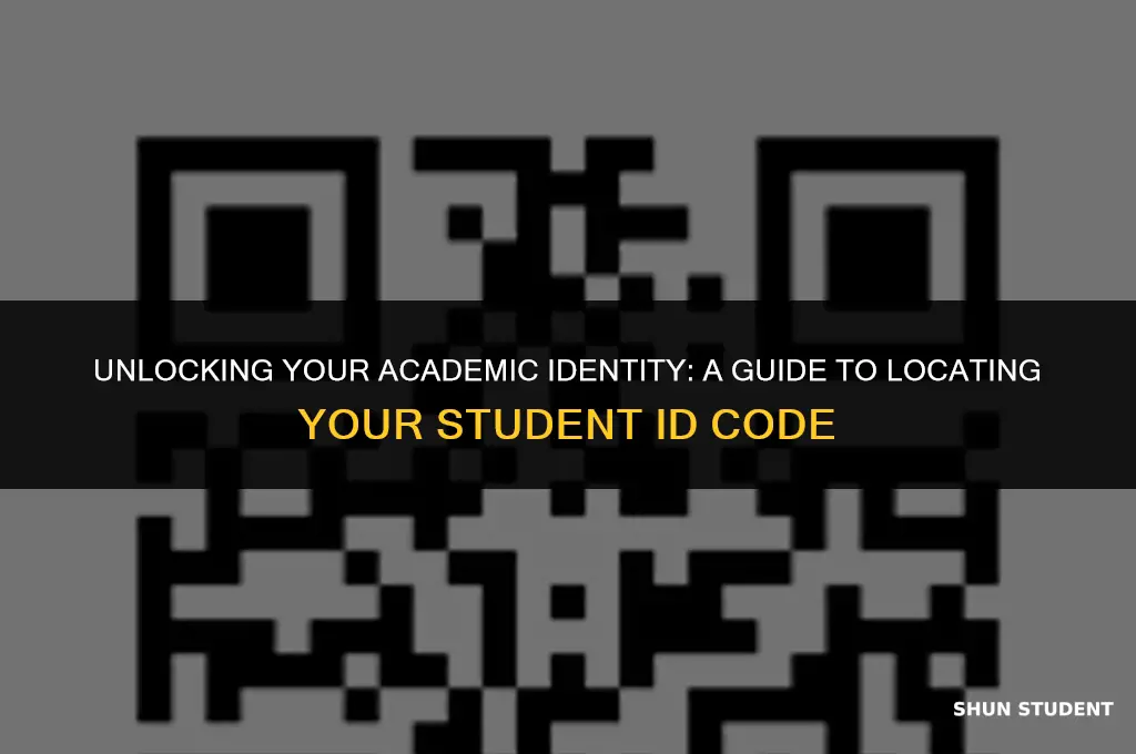 how to find your student id cod