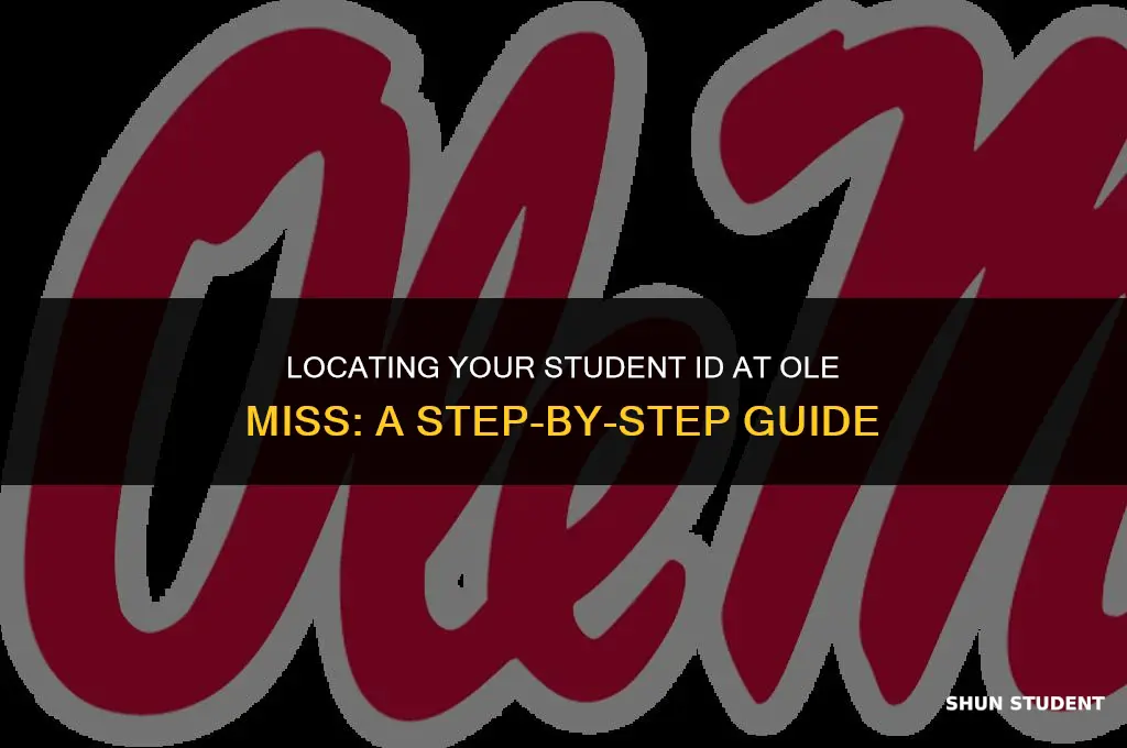 how to find your student id for ole miss