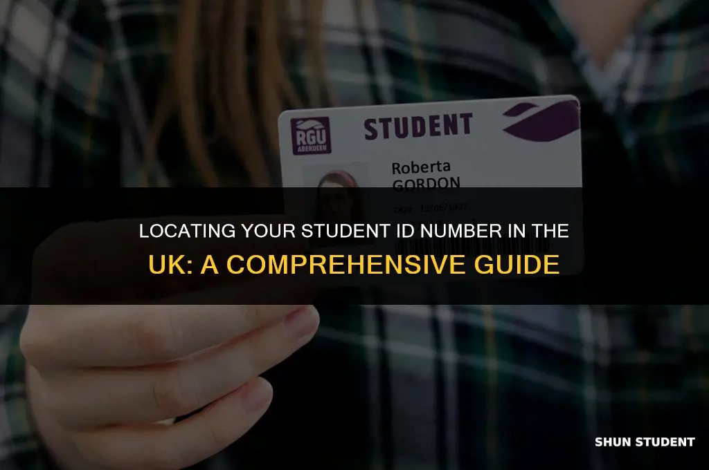how to find your student id number uk