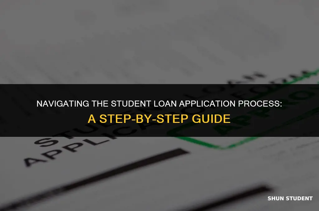 how to find your student loan application
