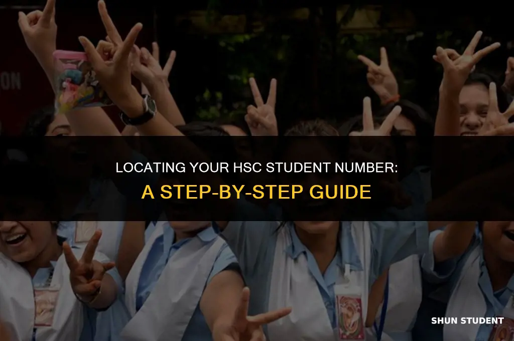 how to find your student number hsc