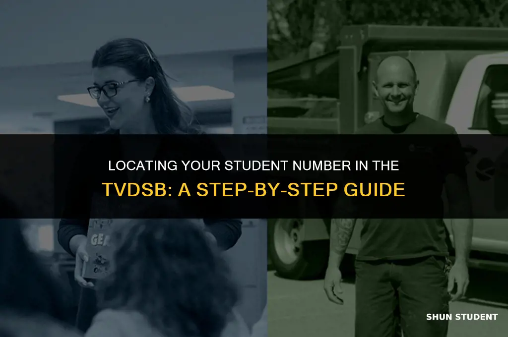 how to find your student number tvdsb