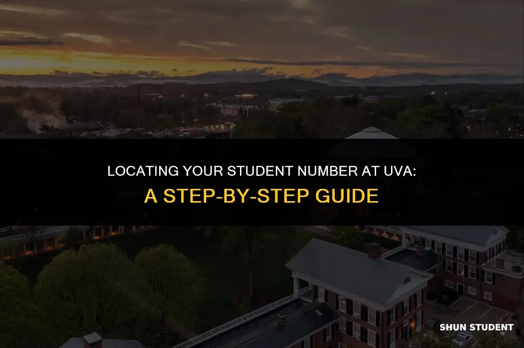 how to find your student number uva