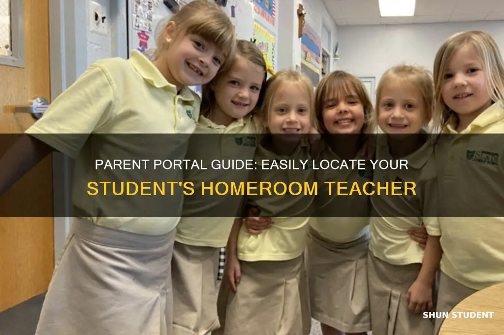 how to find your students homeroom teacher using parent portal