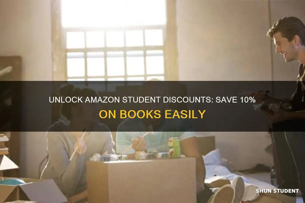 how to get 10 student discount on amazon books