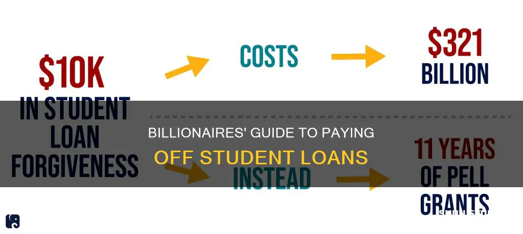 how to get a billionaire to pay your student loans