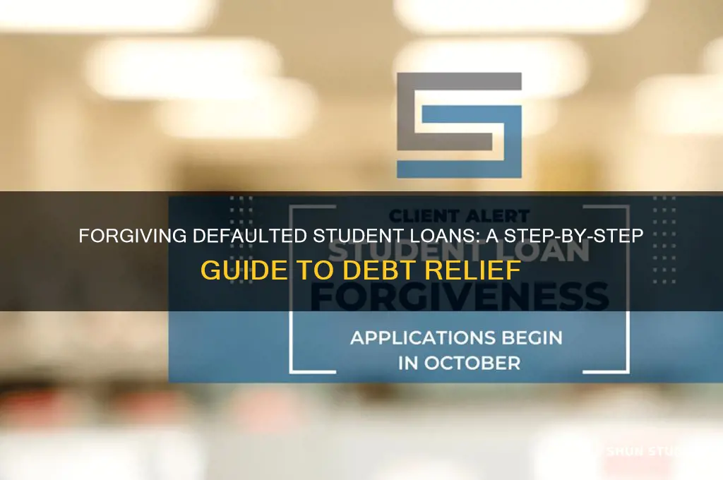 how to get a defaulted student loan forgiven