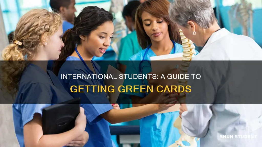 how to get a green card as an international student