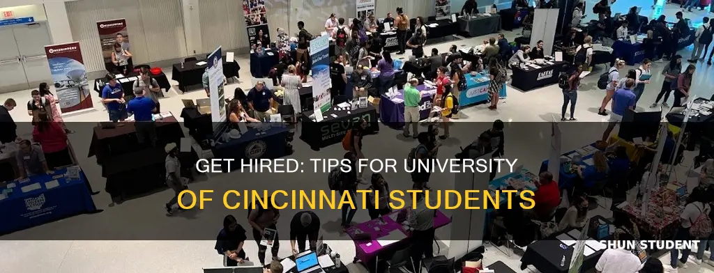 how to get a job university of cincinnati student