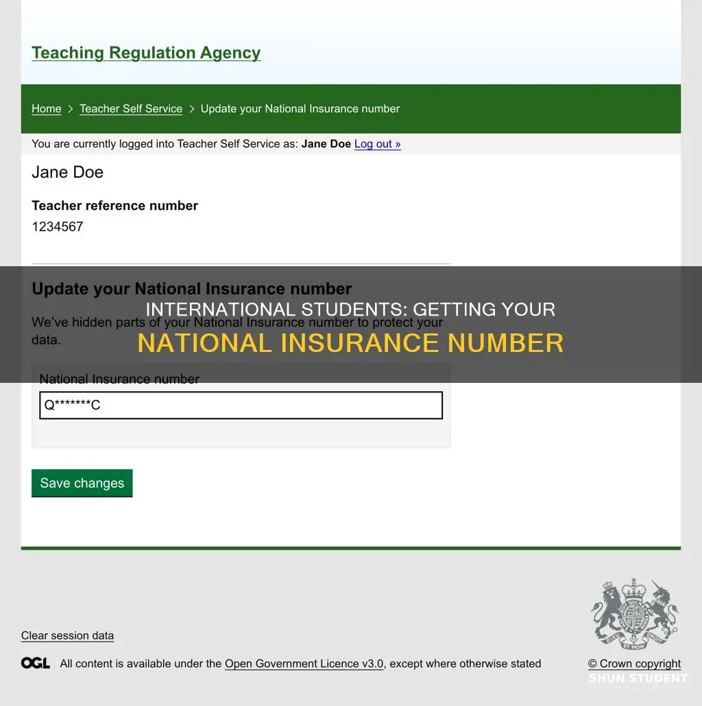 how to get a national insurance number international student
