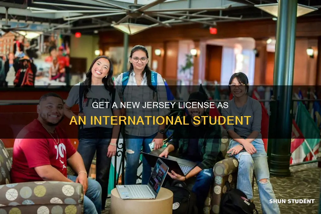 how to get a new jersey license as international student