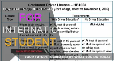 International Students: Getting an Oklahoma Driving Permit