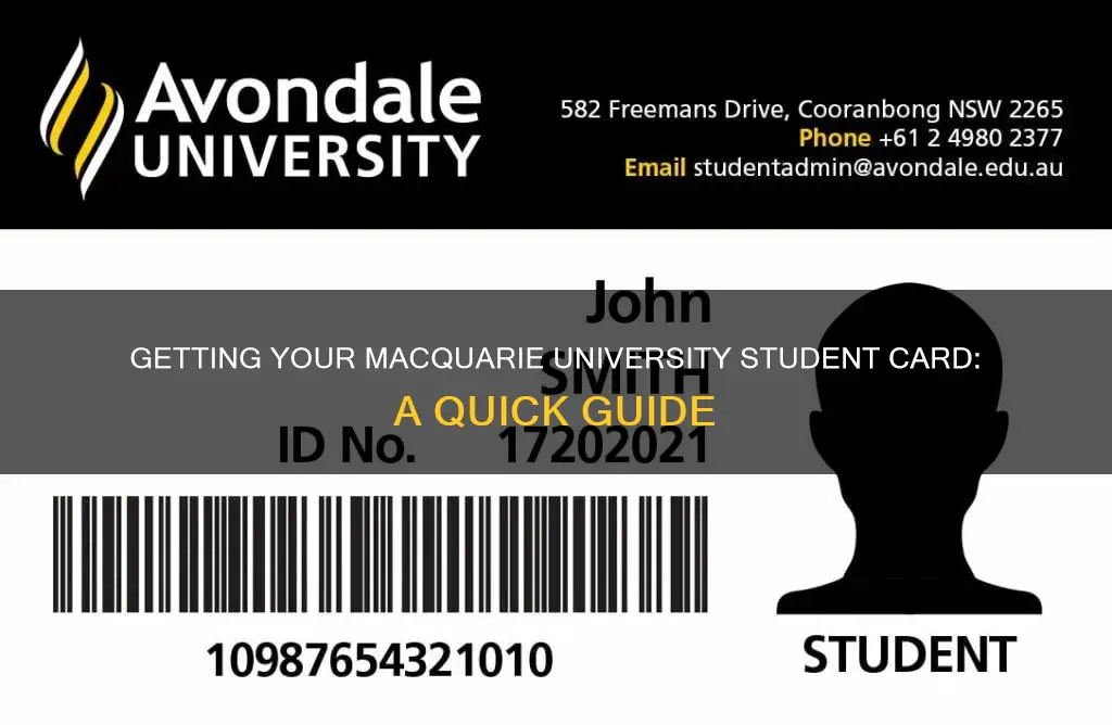 how to get a student card macquarie university