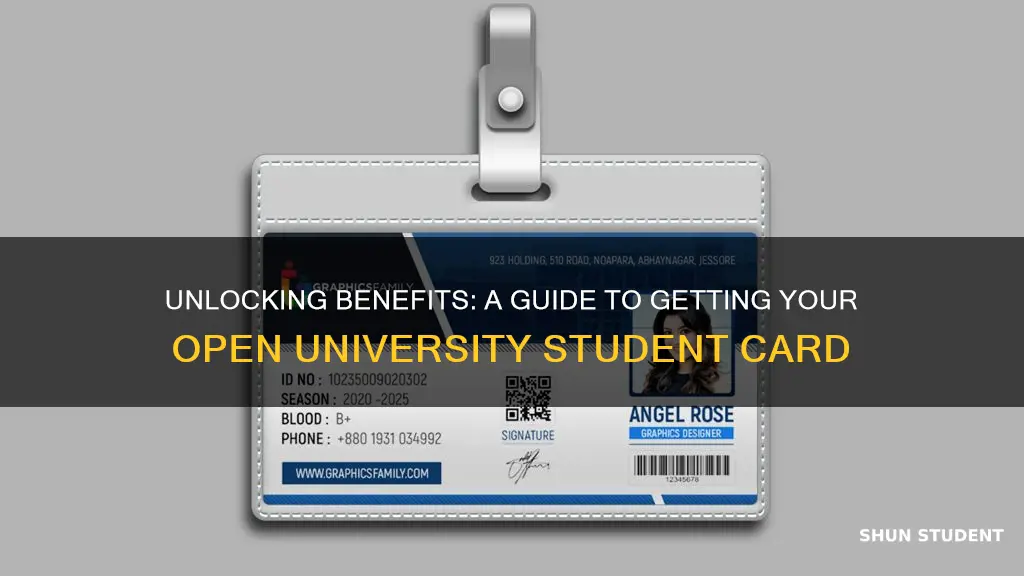 how to get a student card open university