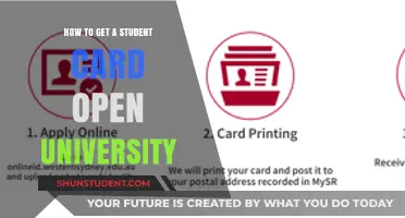 Get a Student Card: Open University Guide