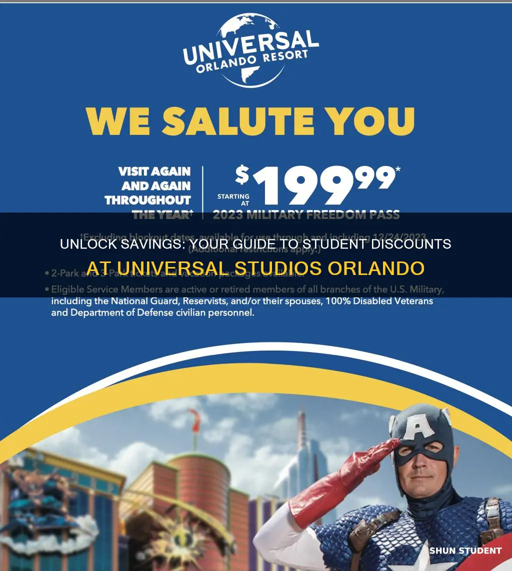 how to get a student discount at universal studios orlando