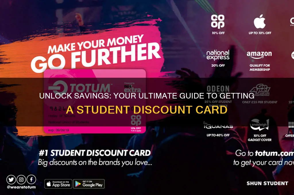 how to get a student discount card