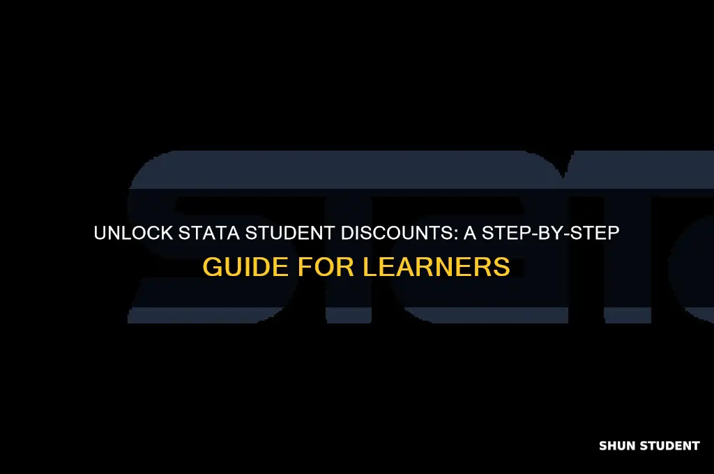how to get a student discount for stata