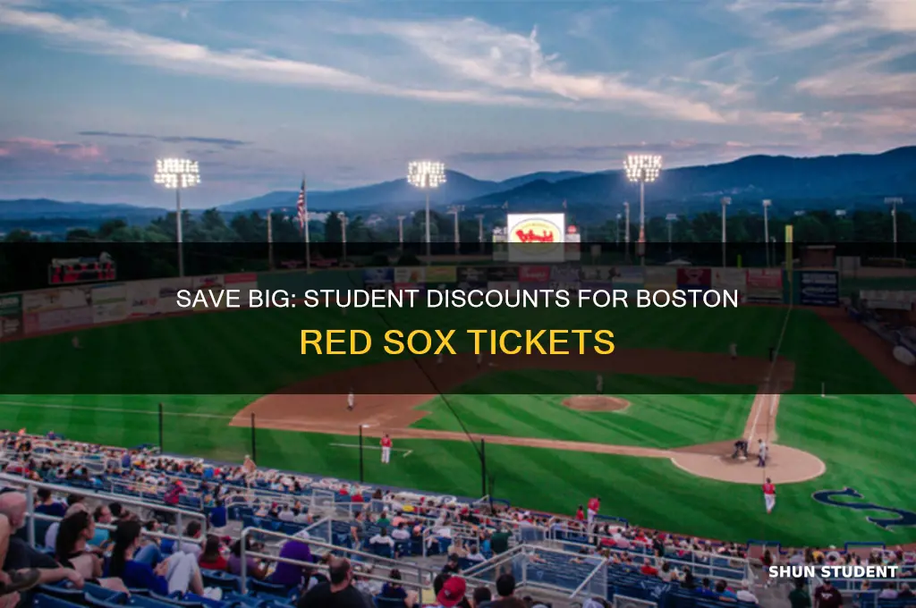 how to get a student discount on red sox tickets