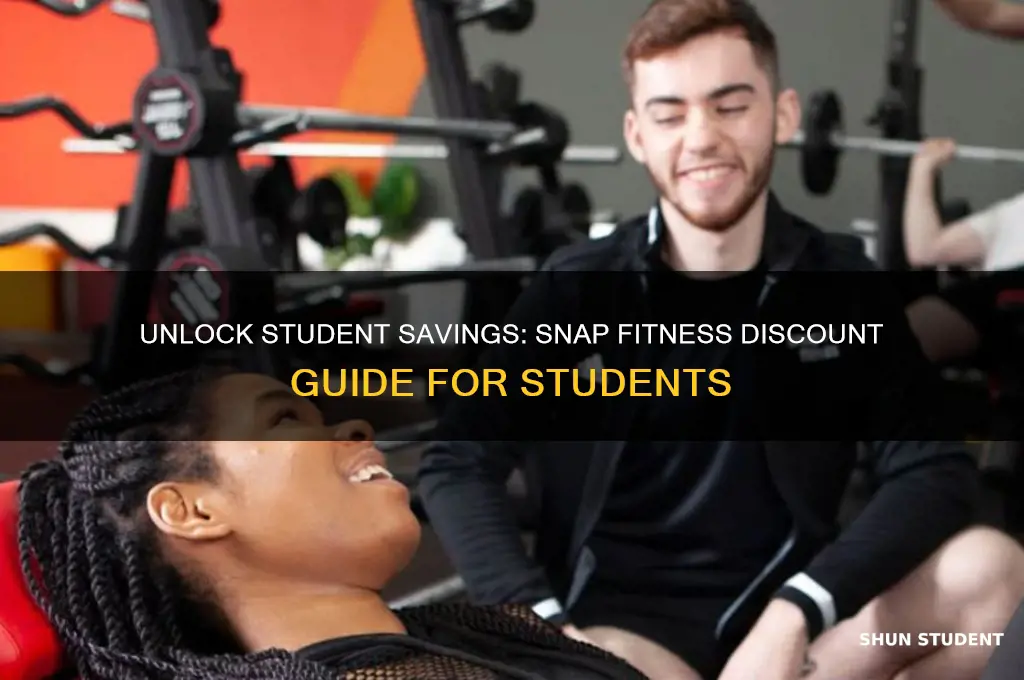 how to get a student discount on snap fitness