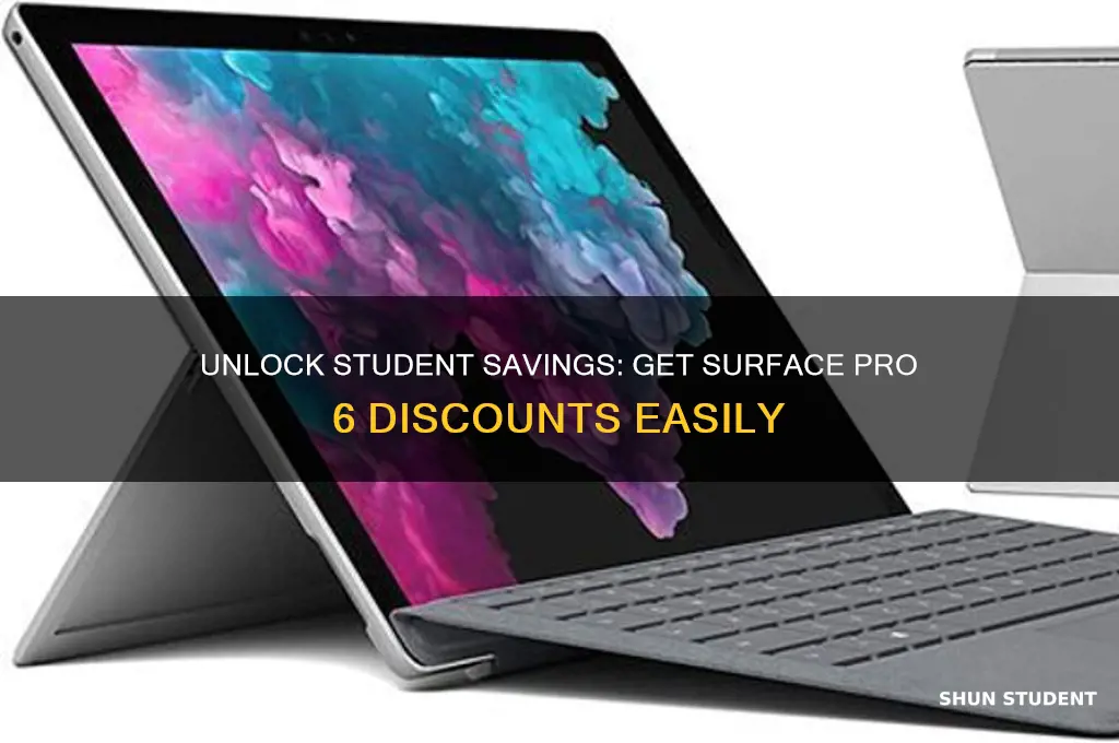 how to get a student discount on surface pro 6