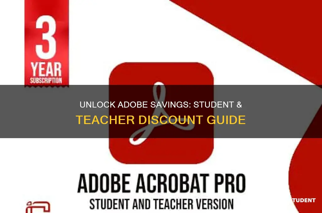 how to get a student teacher discount on adobe