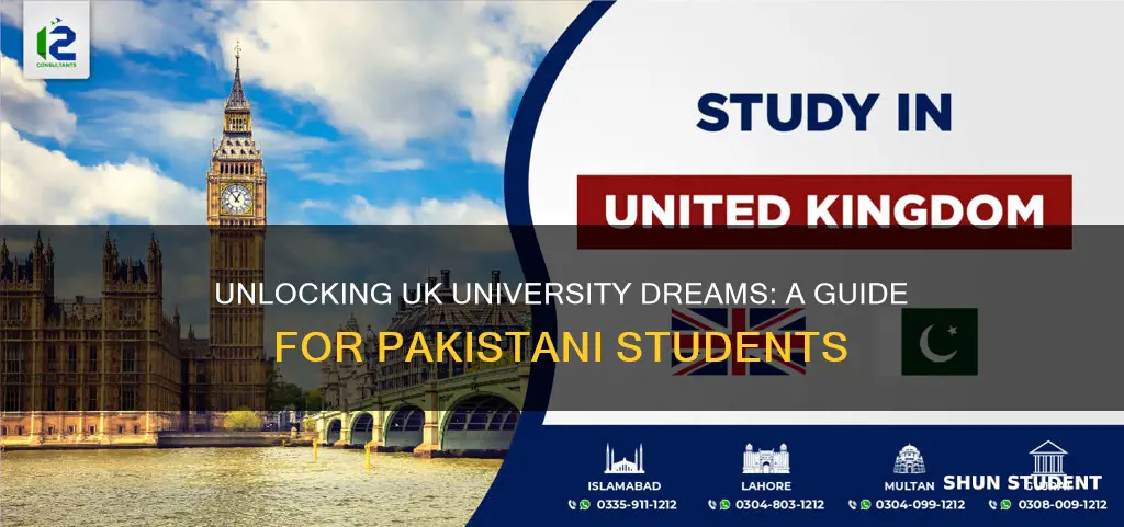 how to get admission in uk universities for pakistani students