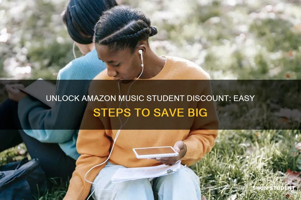 how to get amazon music student discount