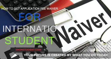 International Students: Waive Application Fees