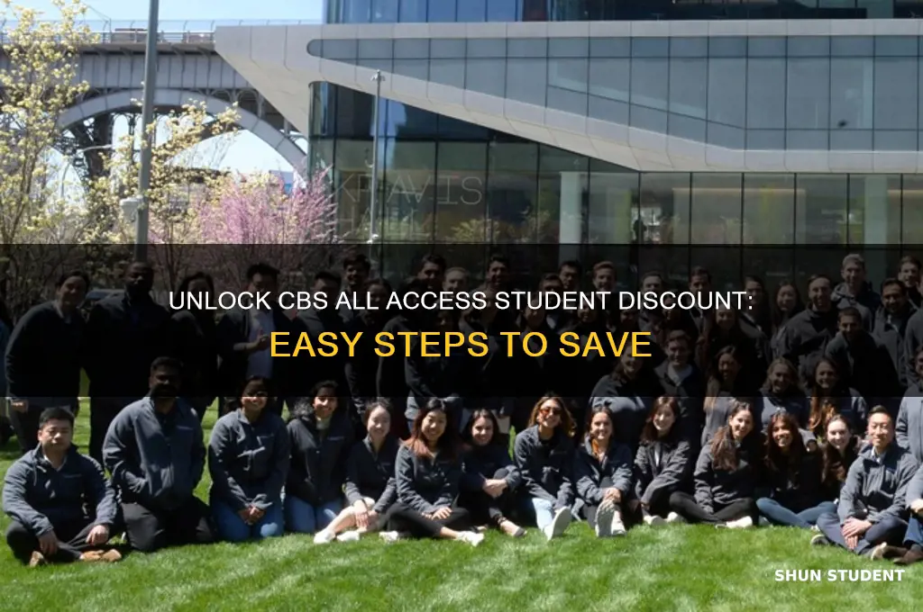 how to get cbs all access student discount
