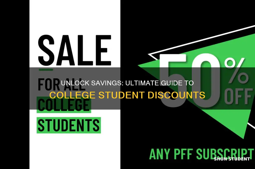 how to get college student discounts
