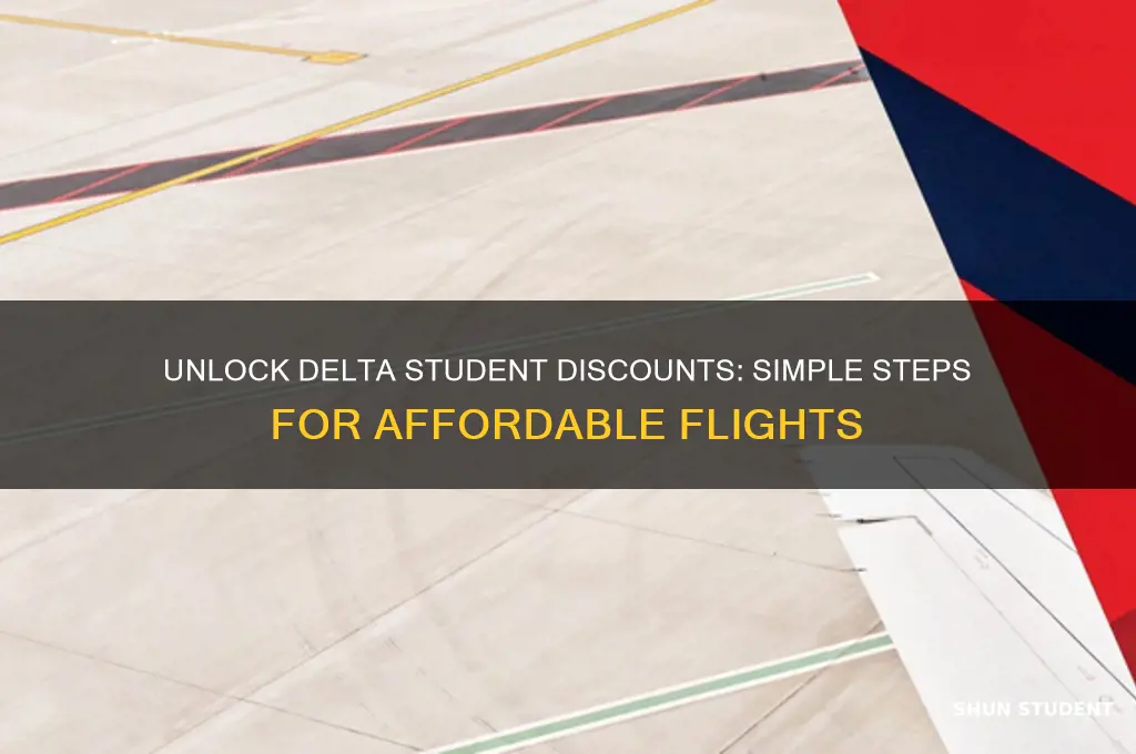 how to get delta student discount