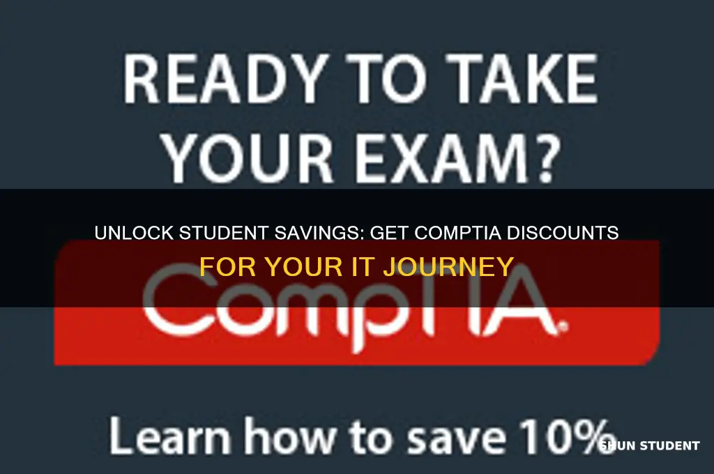 how to get discount on comptia as a student