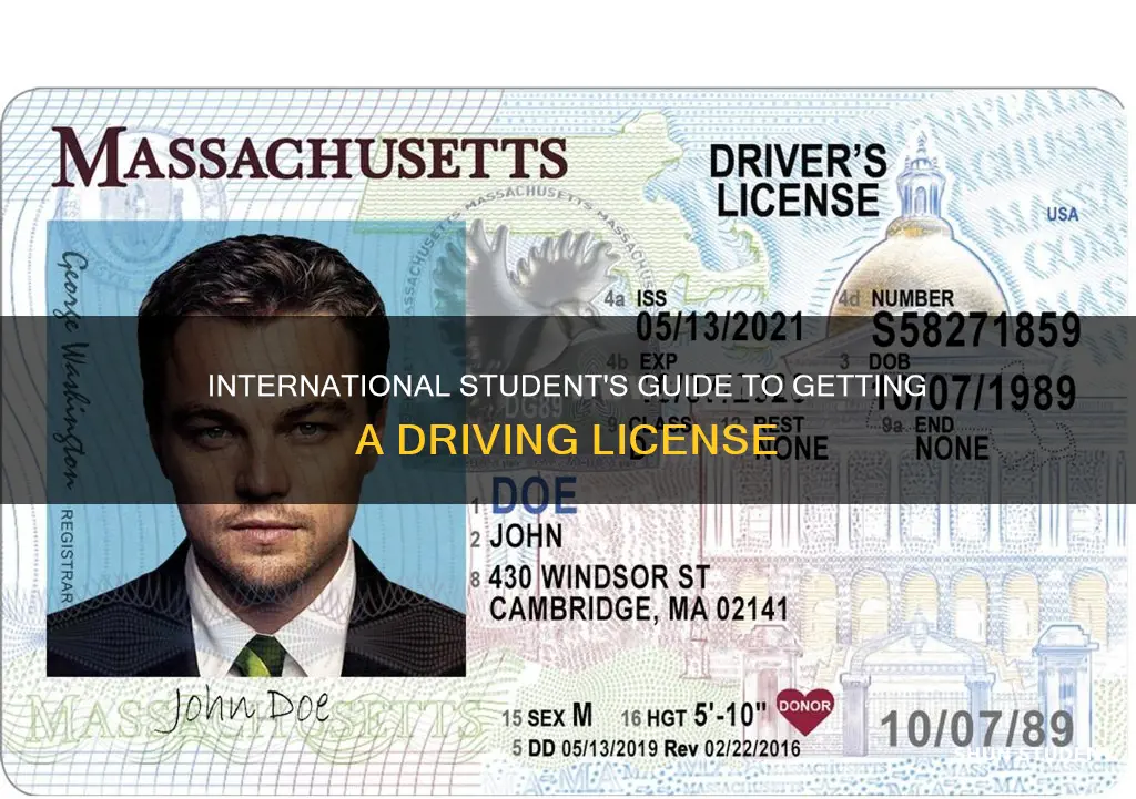 how to get driving licence in ma international student