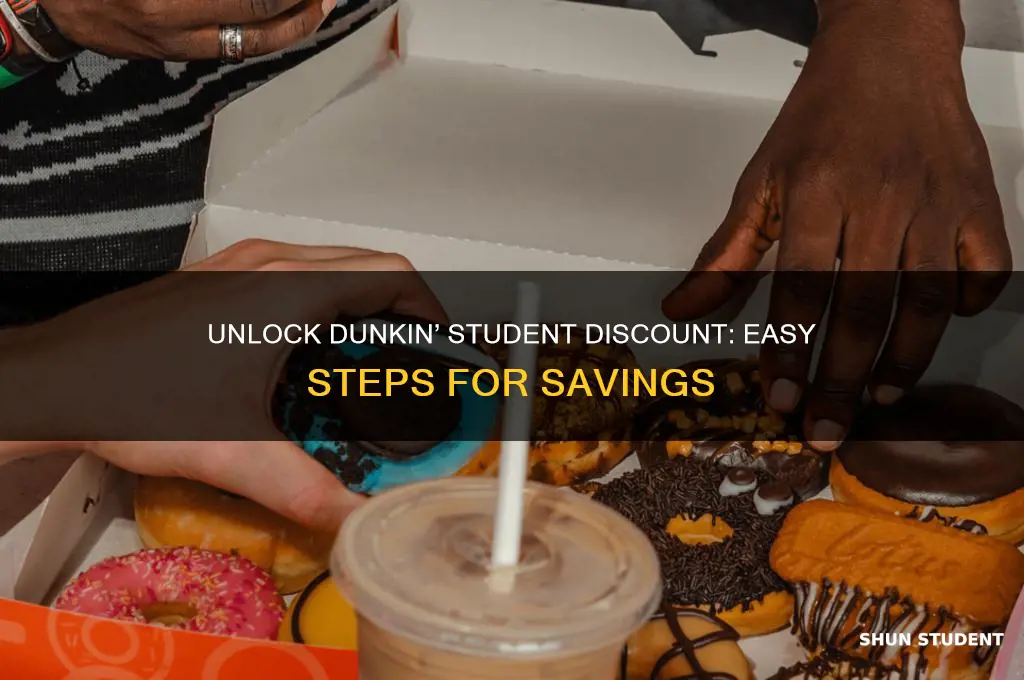 how to get dunkin student discount
