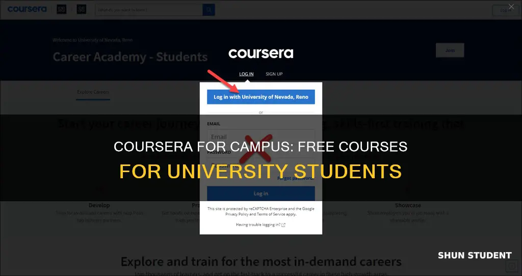 how to get free courses on coursera for university students